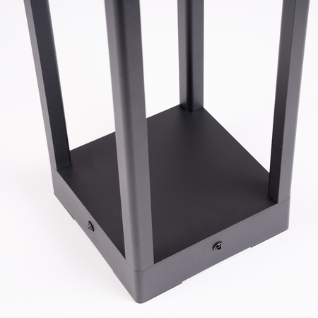 Lampa Ogrodowa Słupek Zewnętrzny Stojący LED 12W 3000K 60cm Czarny QUERCUS LUMILED