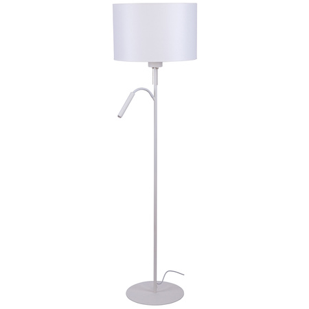 Lampa Stojąca HOTEL 9074 Nowodvorski Biała E27+G9 Podłogowa Materiał+Stal Minimalistyczna