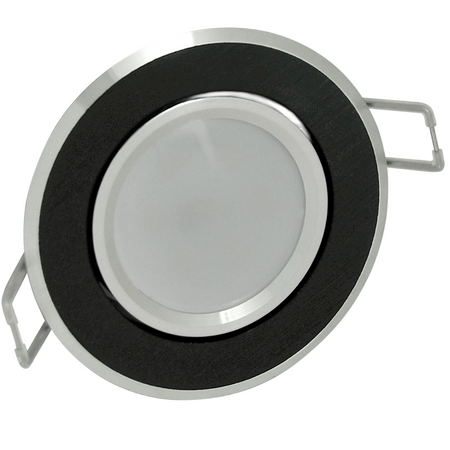 3x Oprawa sufitowa podtynkowa ruchoma SUN OLAL GOLDLUX (Polux) alu czarny + żarówka LED GU10 3,5W