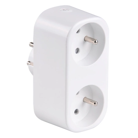Inteligentne Gniazdko Wifi SMART Tuya Podwójne Gniazdo z wyłącznikiem 16A