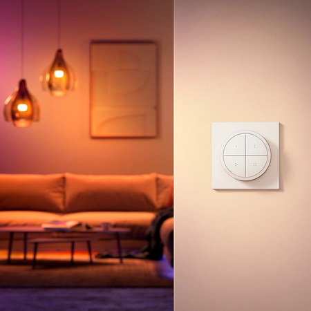 Kontroler Włącznik Ściemniacz Pilot Biały Regulator Zigbee Bluetooth Tap Dial Switch Philips HUE