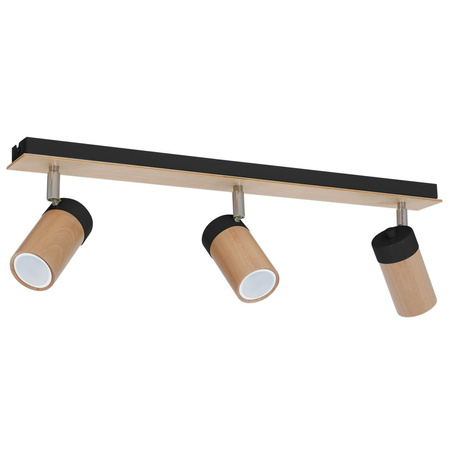 Lampa Sufitowa BARON Czarna 3xGU10 Milagro