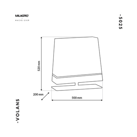 Lampa Stojąca Podłogowa VOLANS 1xE27 Czarno-Złota Milagro