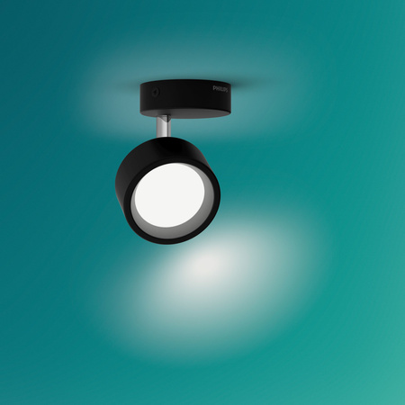 Lampa Ścienna Kinkiet LED 5.5W 550lm 2700K Czarna Bracia Philips