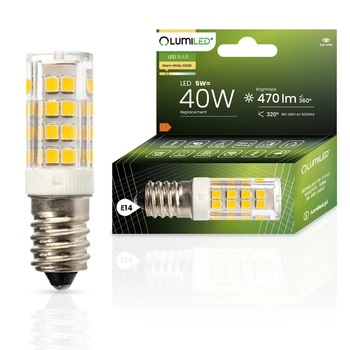 Żarówka LED E14 T25 5W = 40W 470lm 3000K Ciepła 320° LUMILED