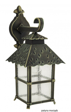 Lampa Ogrodowa Zewnętrzna Elewacyjna KINKIET LED CADIZ K 3012/1/Z E27 Su-Ma