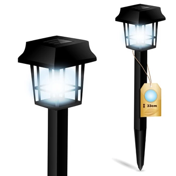 Lampa Solarna Ogrodowa LED Wbijana Latarenka IP44 33cm Czujnik Zmierzchu ASTRUM LUMILED