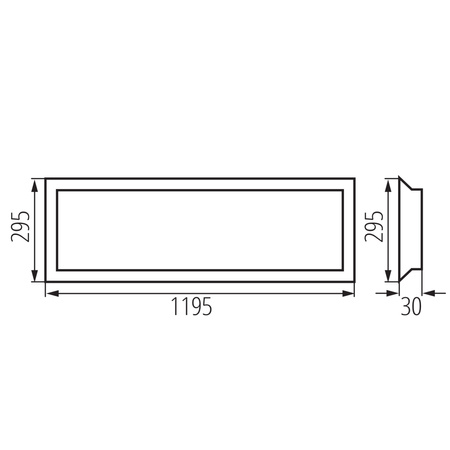 Panel LED Plafon Biurowy 120x30 40W 3800lm 4000K Neutralna CRI97 90° UGR19 Podtynkowy Kwadratowy Biały BLINGO KANLUX