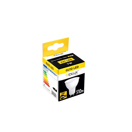 Żarówka LED GU10 Reflektor 7W 510lm 3000K Ciepła Sollux