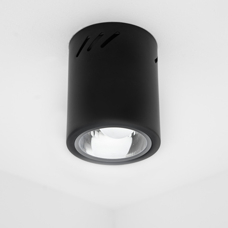 Oprawa Sufitowa Natynkowa Stała Okrągła APUS 13 Spot TUBA Czarna E27