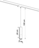 Reflektor szynowy 3 – fazowy LOOPEZ czarny/chrom GU10 3000K 7W 510lm