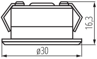 Oprawa akcentowa podtynkowa LED IMBER 1W 40lm 6500K zimna IP65 Kanlux
