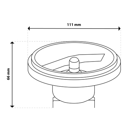 10x Żarówka LED G53 Reflektor AR111 15W = 100W 1521lm 3000K Ciepła 24° 12V Srebrna LUMILED