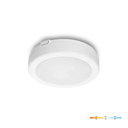 Plafon LED Łazienkowy Sufitowy Natynkowy 12W 1260lm 4000K 120° Biały IP65 Nairos Kobi
