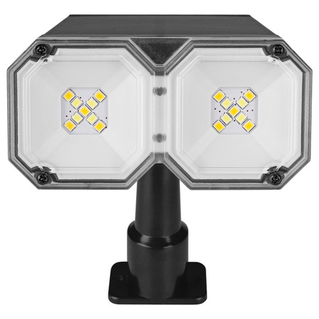 Lampa Ogrodowa LED Reflektor Solarna Wbijana IP44 2700K/6500K Czujnik Zmierzchu Zewnętrzna