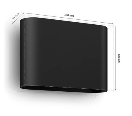 Kinkiet LED Zewnętrzny/ Wewnętrzny ścienny 10,2W 1020lm IP44 Dymera Philips