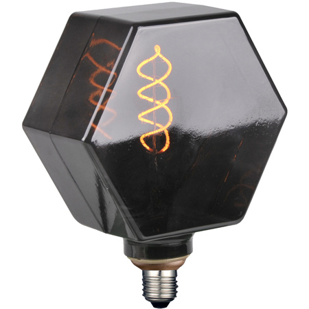 Żarówka Dekoracyjna LED E27 FILAMENT LB160 4W 50lm 1800K Ciepła 320° DecoVintage Smoke GOLDLUX (Polux)