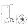 Lampa Sufitowa Wisząca Dekoracyjna E27 Beżowa Decor Rattan Lotus Osram