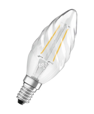 Żarówka LED BW35 Świeczka E14 2.8W = 25W 250lm 2700K Ciepła 300° Ściemnialna Retrofit Filament CLASSIC Osram