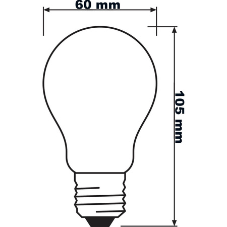 Żarówka LED E27 A60 2,5W = 40W 525lm 3000K Ciepła 300° LEDVANCE Ultra Efficient