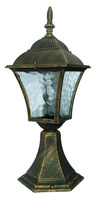 Lampa Ogrodowa LED Zewnętrzna TOSCANA E27 IP43 Słupek 41cm Antyczne Złoto RABALUX