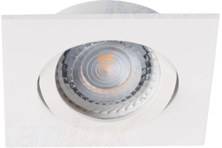 Oprawa sufitowa halogenowa podtynkowa kwadratowa DALLA MR16 Gx5,3 biała Kanlux