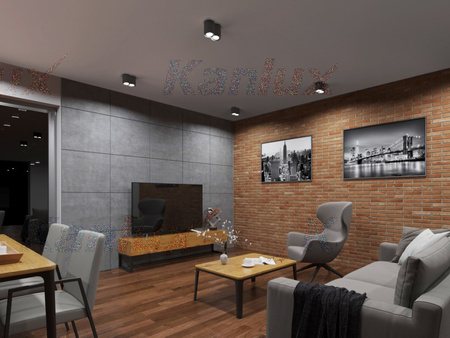 Oprawa natynkowa halogenowa ruchoma SPOT okrągła BORD 2xGU10 czarny mat IP20 Kanlux