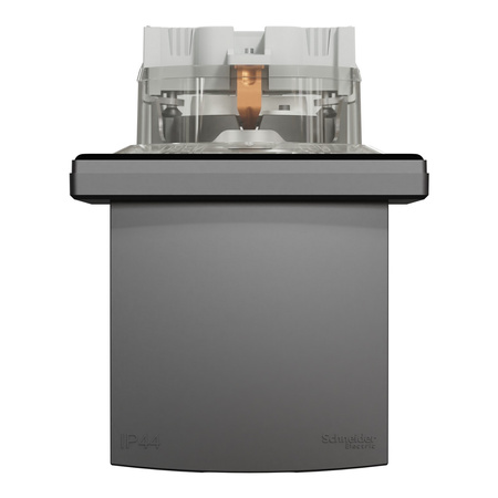 Gniazdo Pojedyncze z Ramką IP44 Jednokrotne z Klapką SCHNEIDER ASFORA