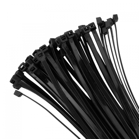 Opaski Zaciskowe Kablowe 7.6x500 mm Czarne UV TRYTYTKI TRYTKI ZIPERKI OK-76500B .MORE 50 szt.