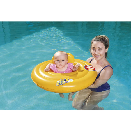 Koło Dmuchane do Pływania Siedzisko dla Dzieci Basenowe Żółte