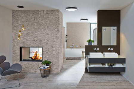 Plafon LED Lampa Sufitowa Natynkowa Łazienkowa 13W 4000K IP44 z Czujnikiem Ruchu ZOE LX Czarna 30cm