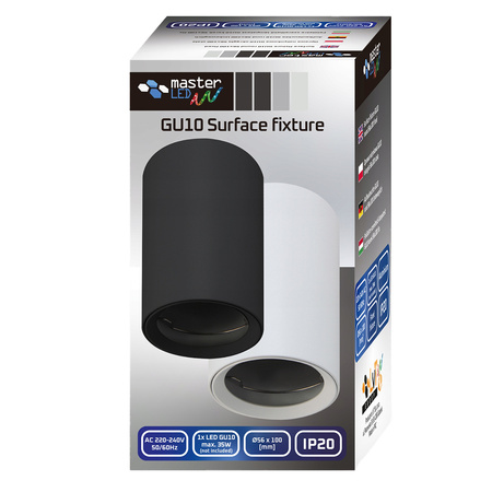 Oprawa LED Natynkowa HALOGENOWA Stała GU10 Okrągła Sufitowa Biała