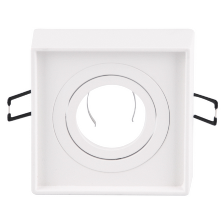 Oprawa Sufitowa Podtynkowa MR16 GAJA Tuba Spot Kwadratowa Ruchoma Biała GOLDLUX