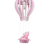 Lampa wisząca BALONIK 1xE27 60W Dziecięca Balonik Miś Różowa MLP6426 Milagro Metal + Drewno