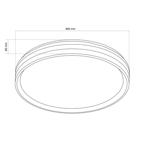 Plafon LED Oprawa Sufitowa 72W 8000lm CCT 120° Biała Czarna IP44 Pilot Ściemnialna Barbara Sanico Goldlux