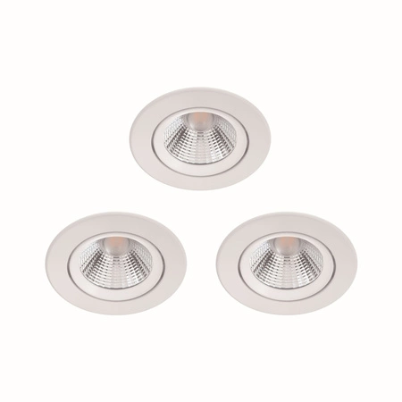 3x Oprawa Podtynkowa Wpuszczana LED 5.5W 350lm 2700K Biała Sparkle Philips