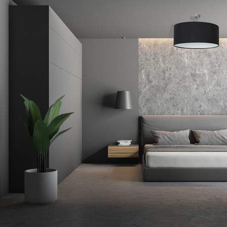 Lampa Sufitowa CASINO 1xE27 Czarna Chrom Abażur Milagro