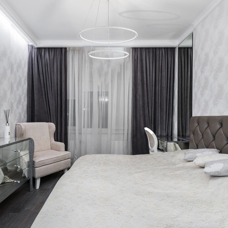 Lampa wisząca ORION dwa białe kręgi 53W LED IP20 styl nowoczesny minimalistyczny Metal i akryl Milagro