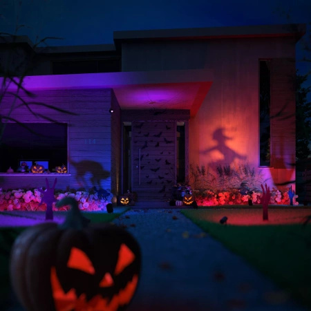 Kinkiet Ogrodowy LED Lampa Zewnętrzna Elewacyjna 15.8W 1180lm IP65 White and Color Ambiance RGB + TW Czarna Inteligentna SMART Zigbee Bluetooth Impress LowVolt Philips HUE