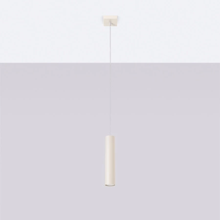 Lampa Wisząca Sufitowa Zwis Tuba Spot 1x GU10 Beżowa Lagos Ocean Green SL.1479 Sollux