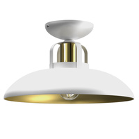 Lampa Sufitowa FELIX Biała Złota 1xE27 Milagro