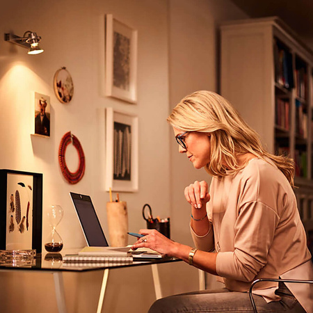 Żarówka LED GU10 Reflektor PAR16 6W = 50W 580lm 3000K Ciepła 120° Czarna LUMILED