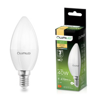 Żarówka LED E14 Świeczka B35 5W = 40W 470lm 3000K Ciepła 180° LUMILED
