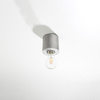 Lampa Sufitowa Oprawa Natynkowa E27 Cylindryczna Szara Industrialna Salgado Sollux