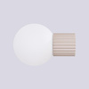 Kinkiet Łazienkowy Lampa Ścienna G9 Okrągła Beżowa Nowoczesna Matowa IP44 Halo Sollux