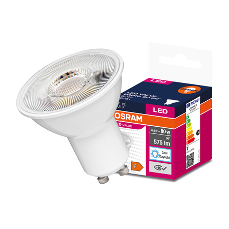 Żarówka LED GU10 6,9W = 80W 575lm 6500K Zimna 60° OSRAM Value