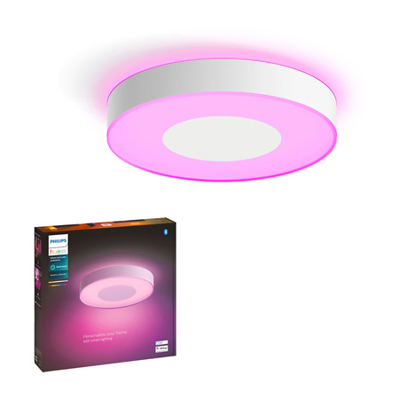 Plafon LED Xamento Lampa Sufitowa Natynkowa Łazienkowa Biała 52,5W 42,5cm IP44 CCT RGB PHILIPS HUE Bluetooth 