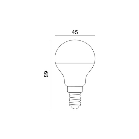 Żarówka LED E14 Kulka 9W 806lm 3000K Ciepła 180° LED2B Kobi