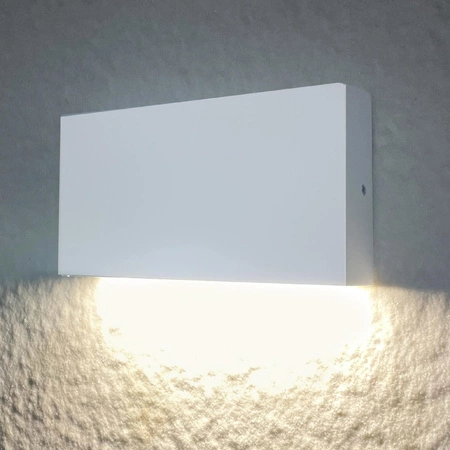 Kinkiet Ogrodowy Elewacyjny LED Biały Góra lub Dół 5,5W 450lm IP44 PROSTOKĄT CHICAGO GOLDLUX (Polux)