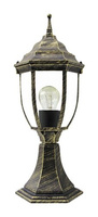 Lampa Ogrodowa LED Zewnętrzna NIZZA E27 IP43 Słupek 41cm Antyczne Złoto RABALUX